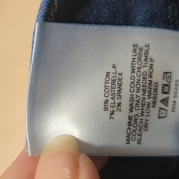 Express Size 4 High-Rise Skinny Hyper Stretch Denim Blue Jeans, Gently Used Cond - Picture 9 of 13